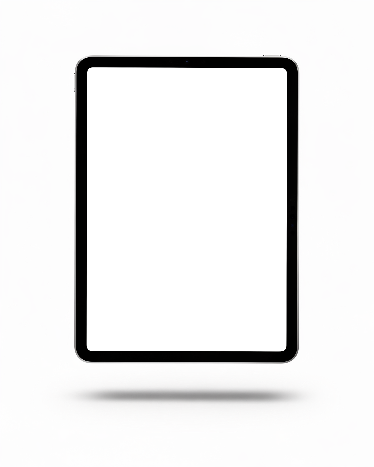 iPad Mockup — Generic Levitating Shadow — High-Resolution Transparent PNG | bulkmockup | Commercial Use | MockupBulk