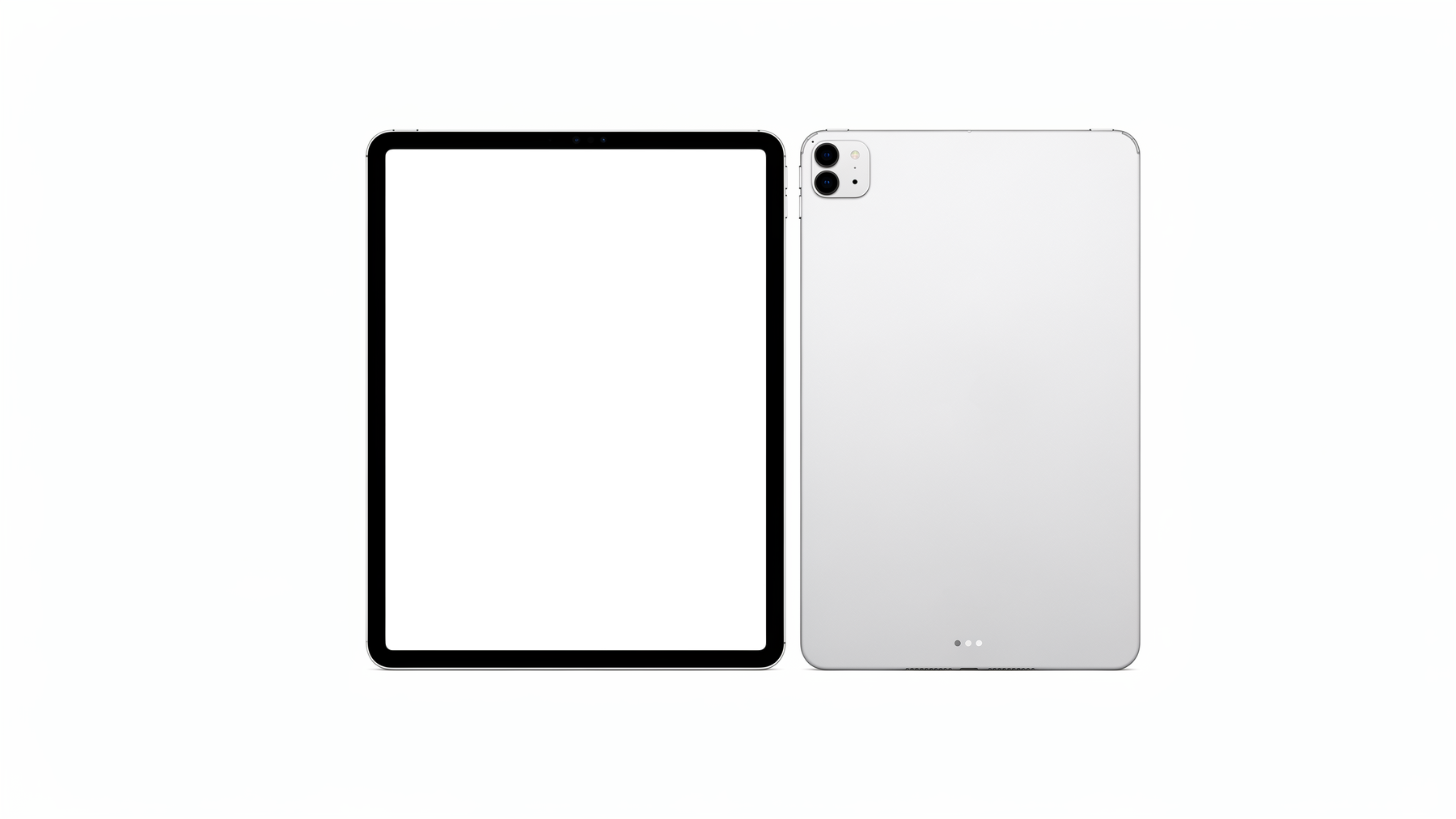 iPad Mockup | Generic Pair Front Back | PNG Screen Template | bulkmockup Instant Download | Commercial Licence | MockupBulk
