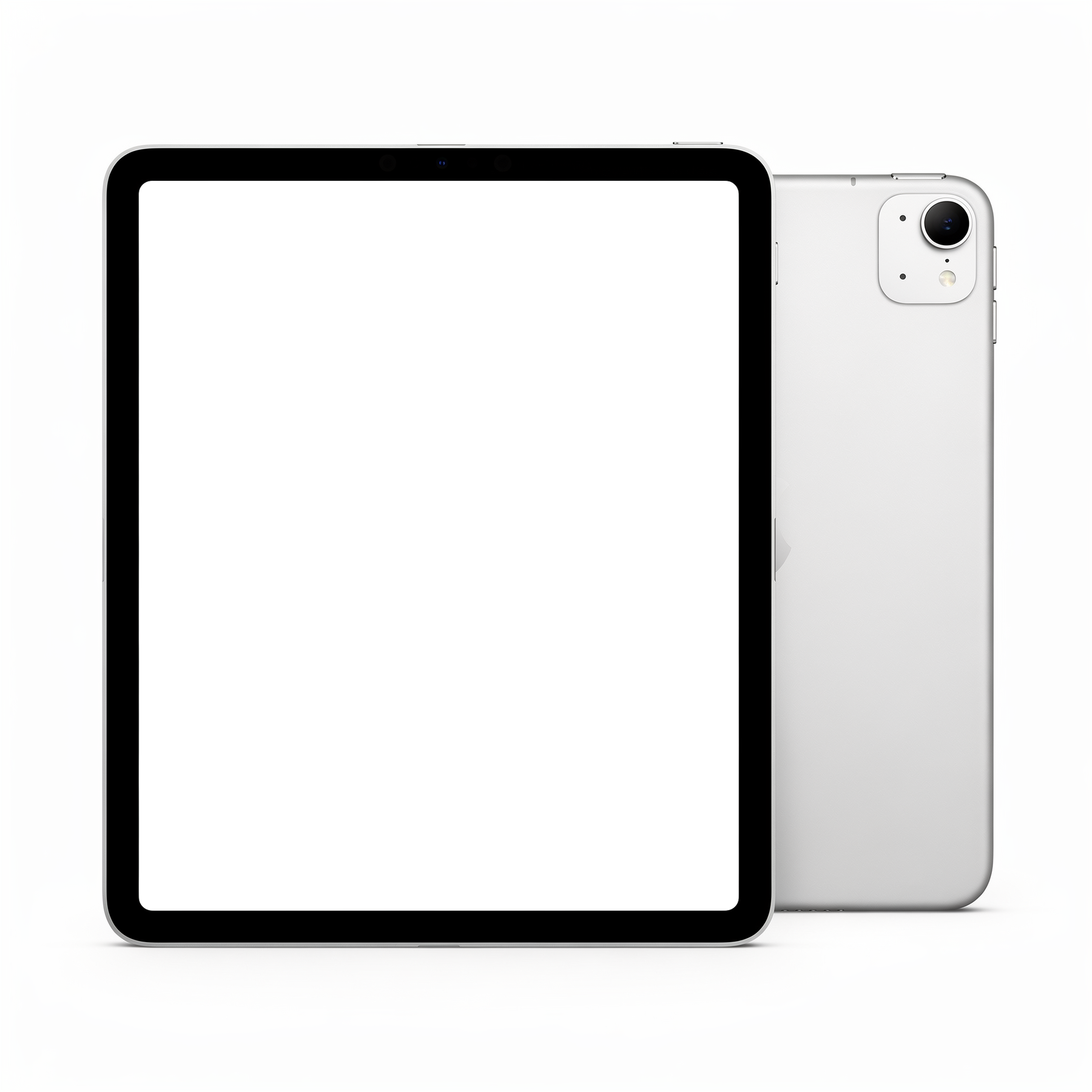 iPad Mockup — Generic Pair Front Back — Device Screen PNG | bulkmockup Template | For Portfolio & Showcase | MockupBulk