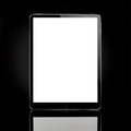 Generic Reflection Glossy Black iPad Mockup | Transparent Screen PNG Download | Commercial Licence | bulkmockup