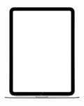 iPad, Generic Standing Portrait | High-Resolution Transparent PNG | bulkmockup | Commercial Use | MockupBulk