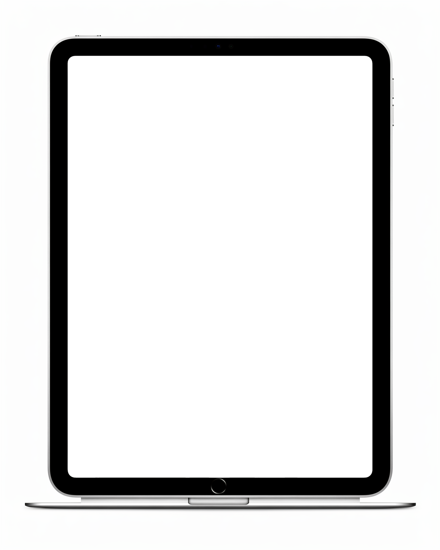 iPad, Generic Standing Portrait | High-Resolution Transparent PNG | bulkmockup | Commercial Use | MockupBulk
