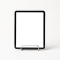Generic Standing White Bg iPad Mockup | PNG Mockup Template | bulkmockup | For App & Web Designers | MockupBulk