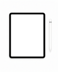 Generic With Stylus White Bg iPad Mockup | Instant PNG Download | Transparent Screen | Commercial Use | MockupBulk