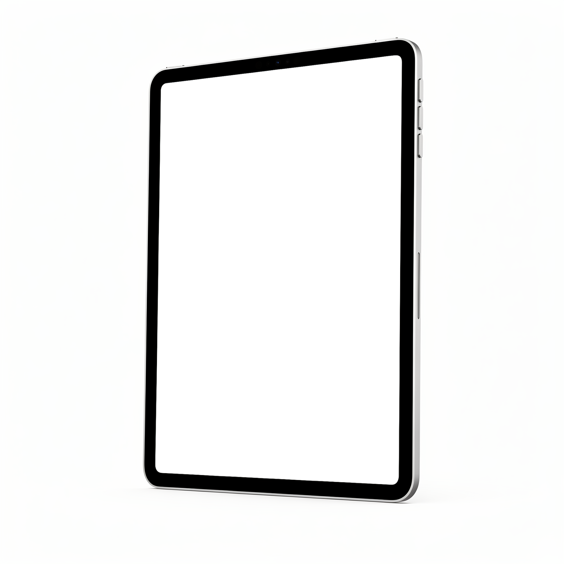 iPad, Isolated Angle Three Quarter | PNG Mockup Template | bulkmockup | For App & Web Designers | MockupBulk