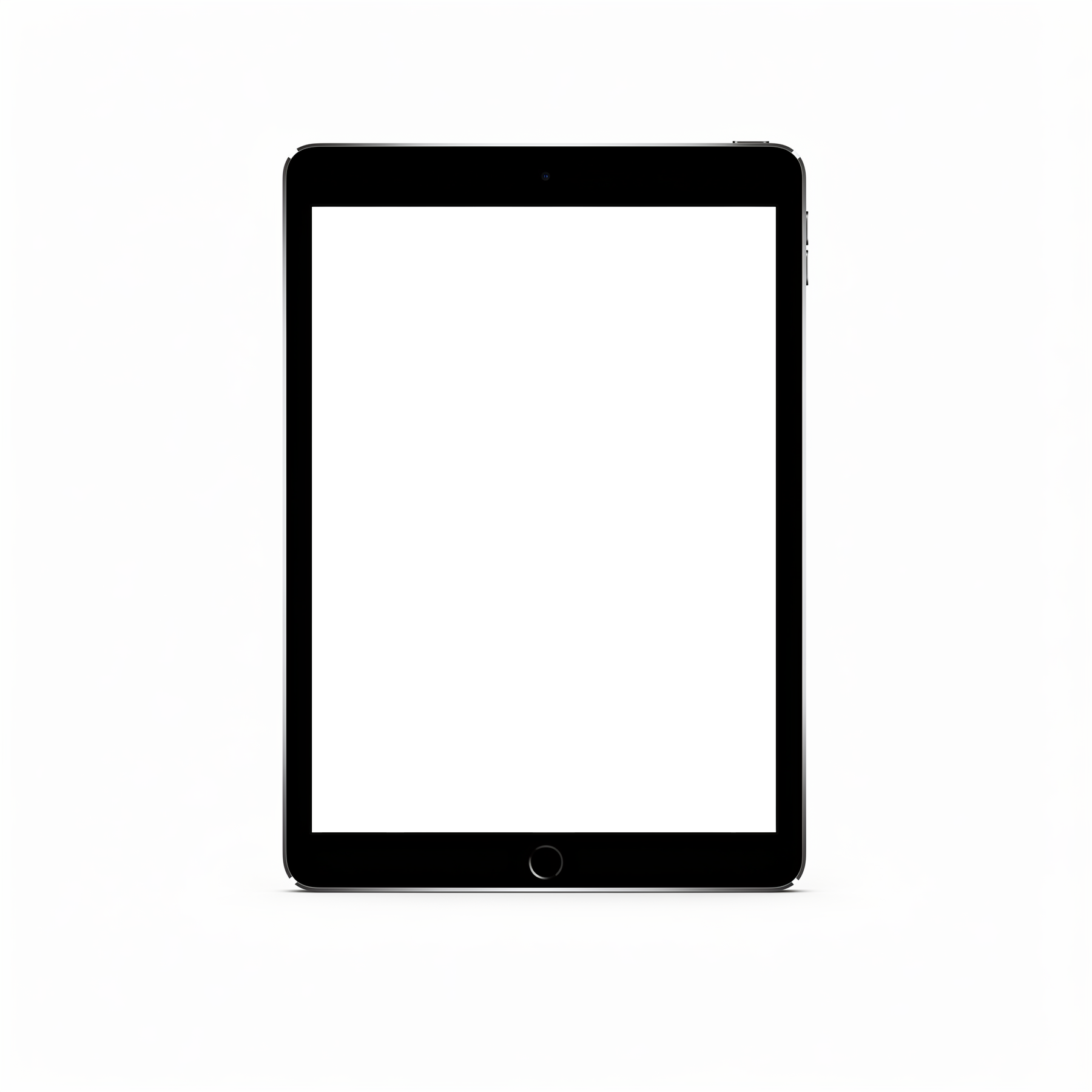 Isolated Front Flat Landscape iPad Mockup | Screen Mockup PNG | bulkmockup Download | For UI/UX Designers | MockupBulk