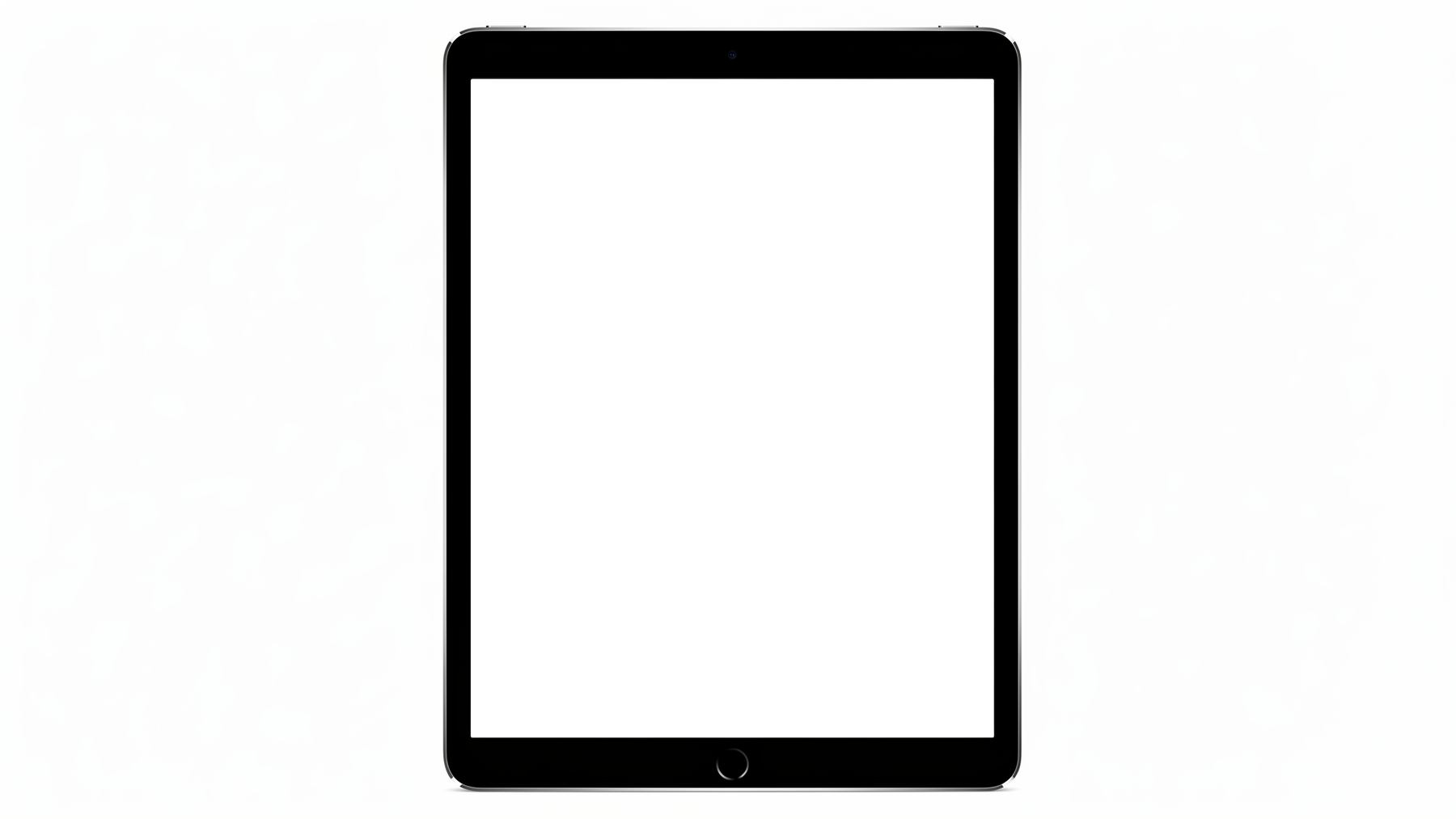 iPad Mockup | Isolated Front Flat Portrait | bulkmockup Transparent Mockup | PNG Download | Commercial Use | MockupBulk