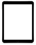 iPad Mockup | Isolated Front Flat Portrait | Transparent Screen PNG Download | Commercial Licence | bulkmockup