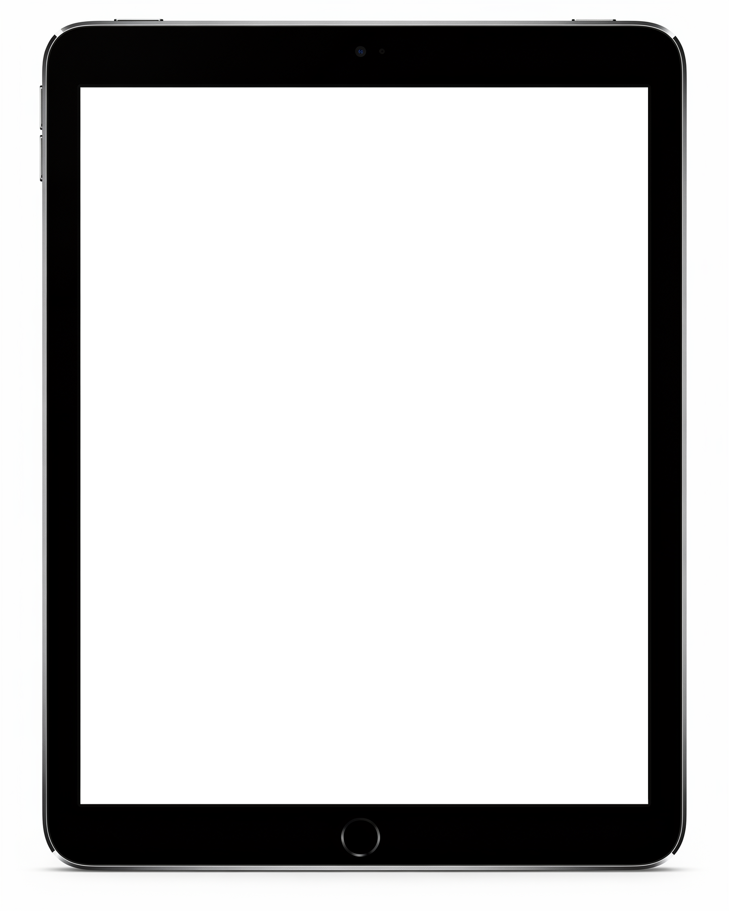 iPad Mockup | Isolated Front Flat Portrait | Transparent Screen PNG Download | Commercial Licence | bulkmockup
