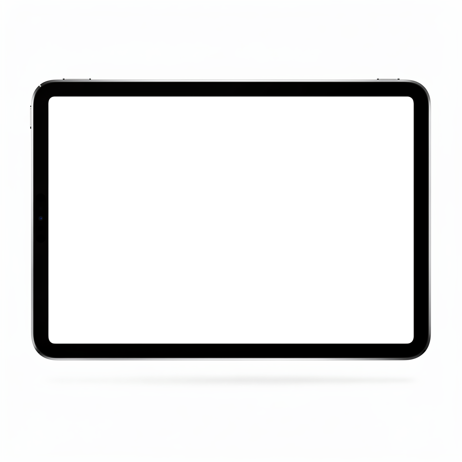 iPad Mockup — Isolated Front With Shadow — bulkmockup PNG Template | Transparent Display | Commercial Use | MockupBulk
