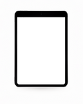 iPad Mockup — Isolated Front With Shadow — bulkmockup Transparent Mockup | PNG Download | Commercial Use | MockupBulk