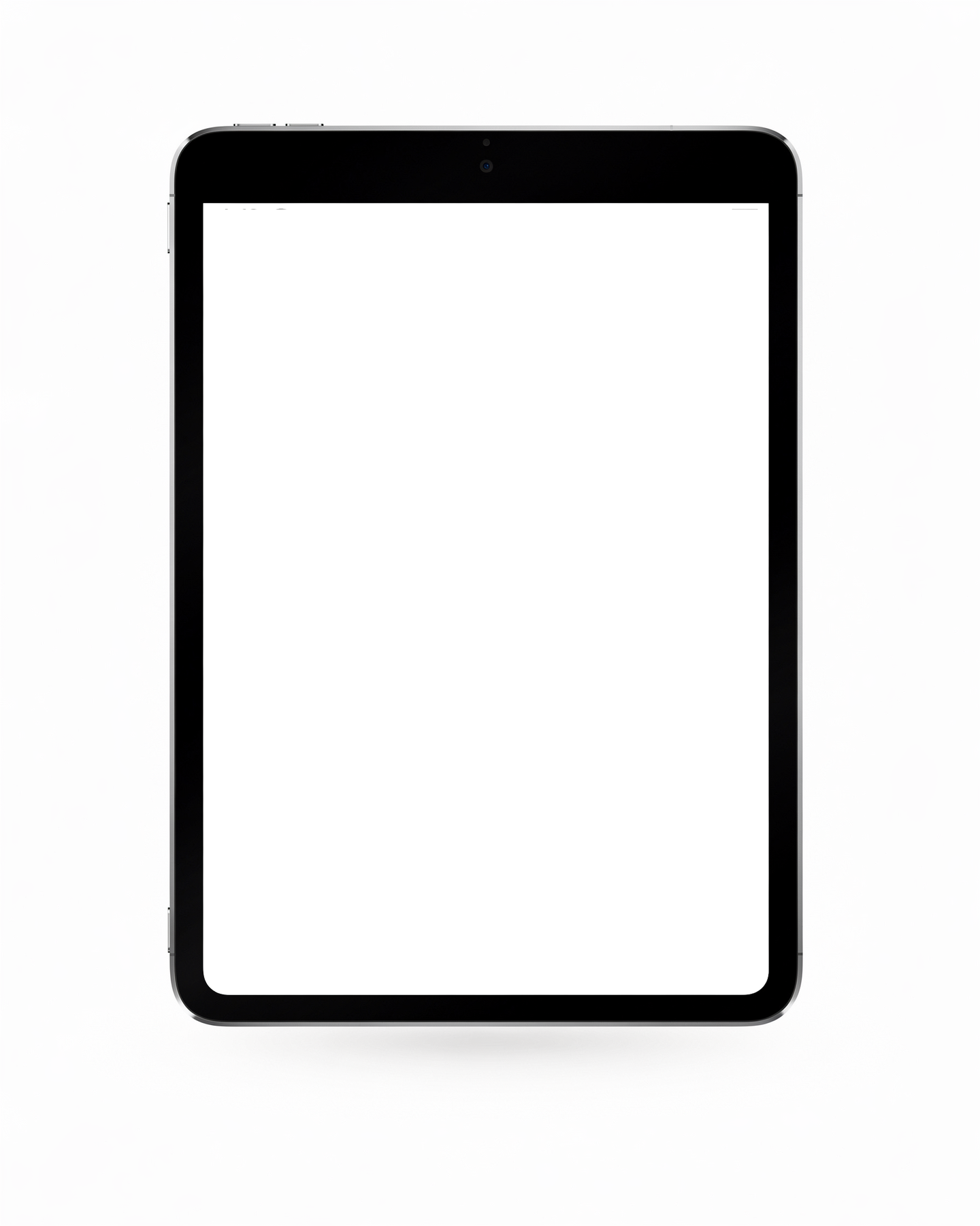 iPad Mockup — Isolated Front With Shadow — bulkmockup Transparent Mockup | PNG Download | Commercial Use | MockupBulk
