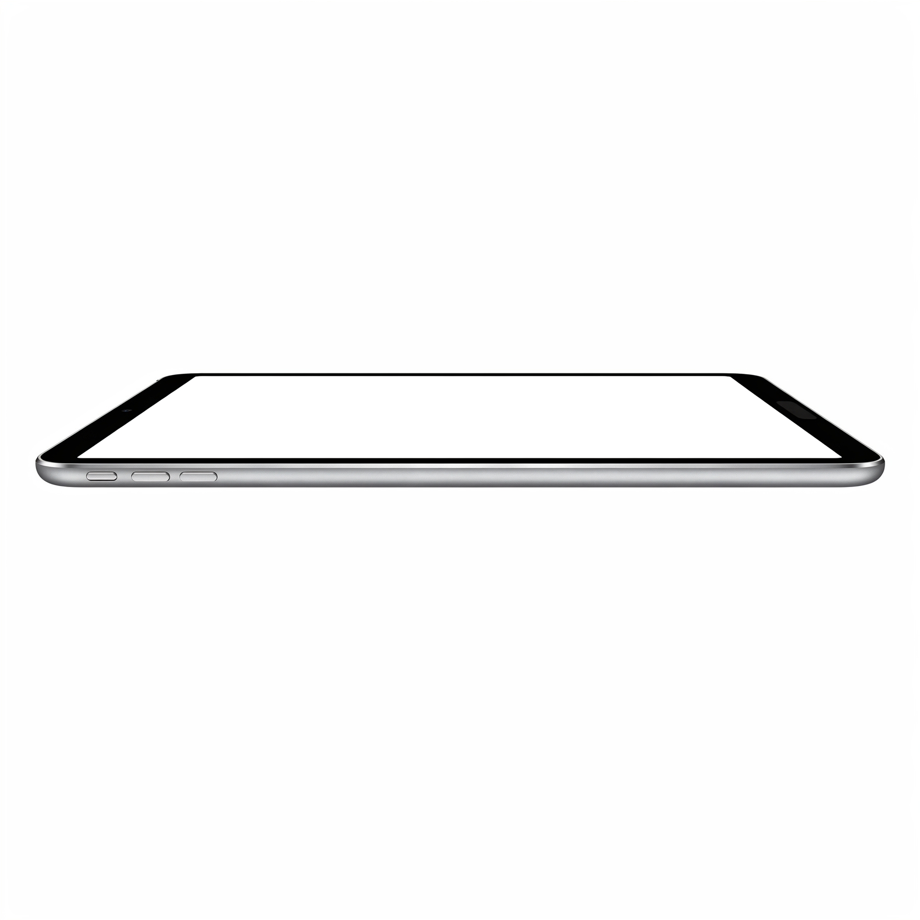 Isolated Side Profile iPad Mockup | High-Res PNG with Transparent Screen | Commercial Use | bulkmockup | MockupBulk