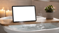 No P Bath Shelf iPad Mockup | High-Res PNG Mockup | bulkmockup | Commercial Licence | MockupBulk