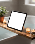 iPad Mockup | No P Bath Shelf | Device Mockup PNG | bulkmockup | Commercial Licence Included | MockupBulk