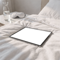 iPad Mockup | No P Bed Morning | High-Res PNG Mockup | bulkmockup | Commercial Licence | MockupBulk