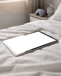 iPad, No P Bed Morning | Instant PNG Download | Transparent Screen | Commercial Use | MockupBulk