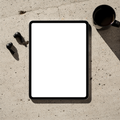 No P Concrete Industrial iPad Mockup | Instant PNG Download | Transparent Screen | Commercial Use | MockupBulk