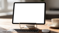 No P Desk Stand Keyboard iPad Mockup | Device Screen PNG | bulkmockup Template | For Portfolio & Showcase | MockupBulk