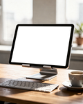 iPad, No P Desk Stand Keyboard | bulkmockup PNG Template | Transparent Display | Commercial Use | MockupBulk