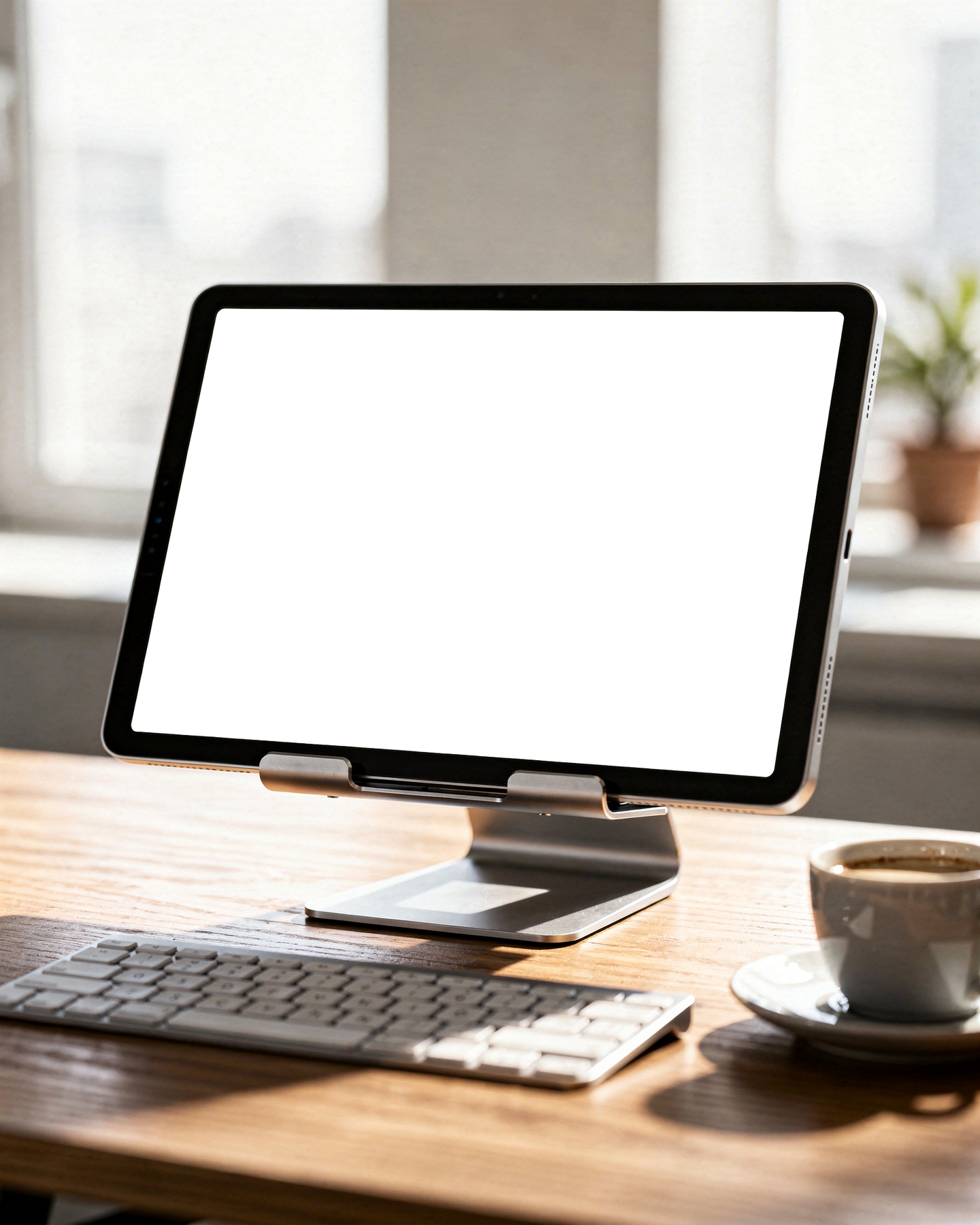 iPad, No P Desk Stand Keyboard | bulkmockup PNG Template | Transparent Display | Commercial Use | MockupBulk