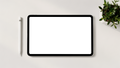 No P Desk Stylus iPad Mockup | PNG Screen Template | bulkmockup Instant Download | Commercial Licence | MockupBulk