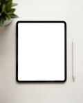 iPad, No P Desk Stylus | bulkmockup PNG Template | Transparent Display | Commercial Use | MockupBulk