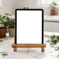 iPad Mockup — No P Kitchen Stand Herbs — PNG Mockup Template | bulkmockup | For App & Web Designers | MockupBulk