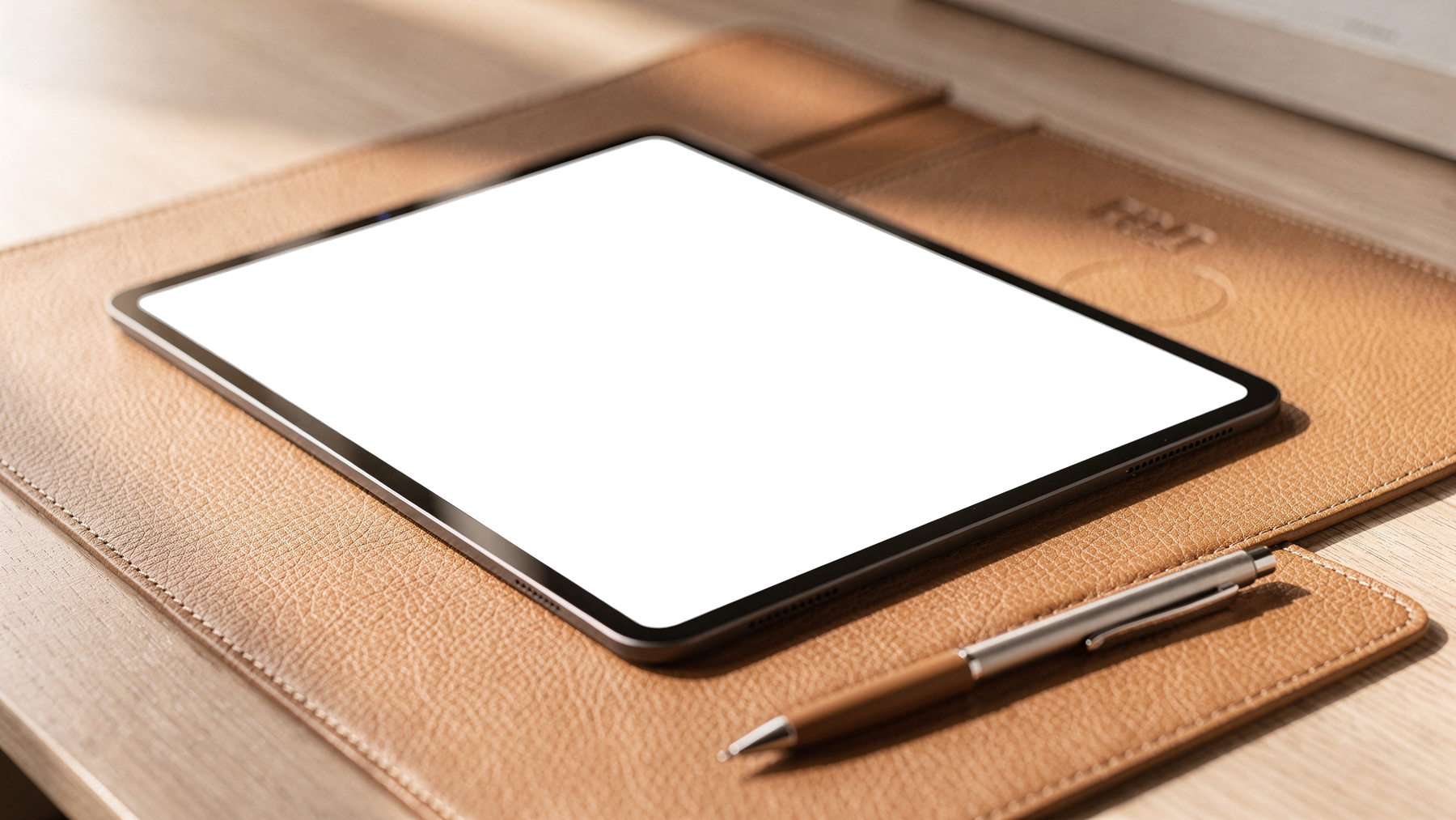 iPad, No P Leather Premium | High-Res PNG Mockup | bulkmockup | Commercial Licence | MockupBulk