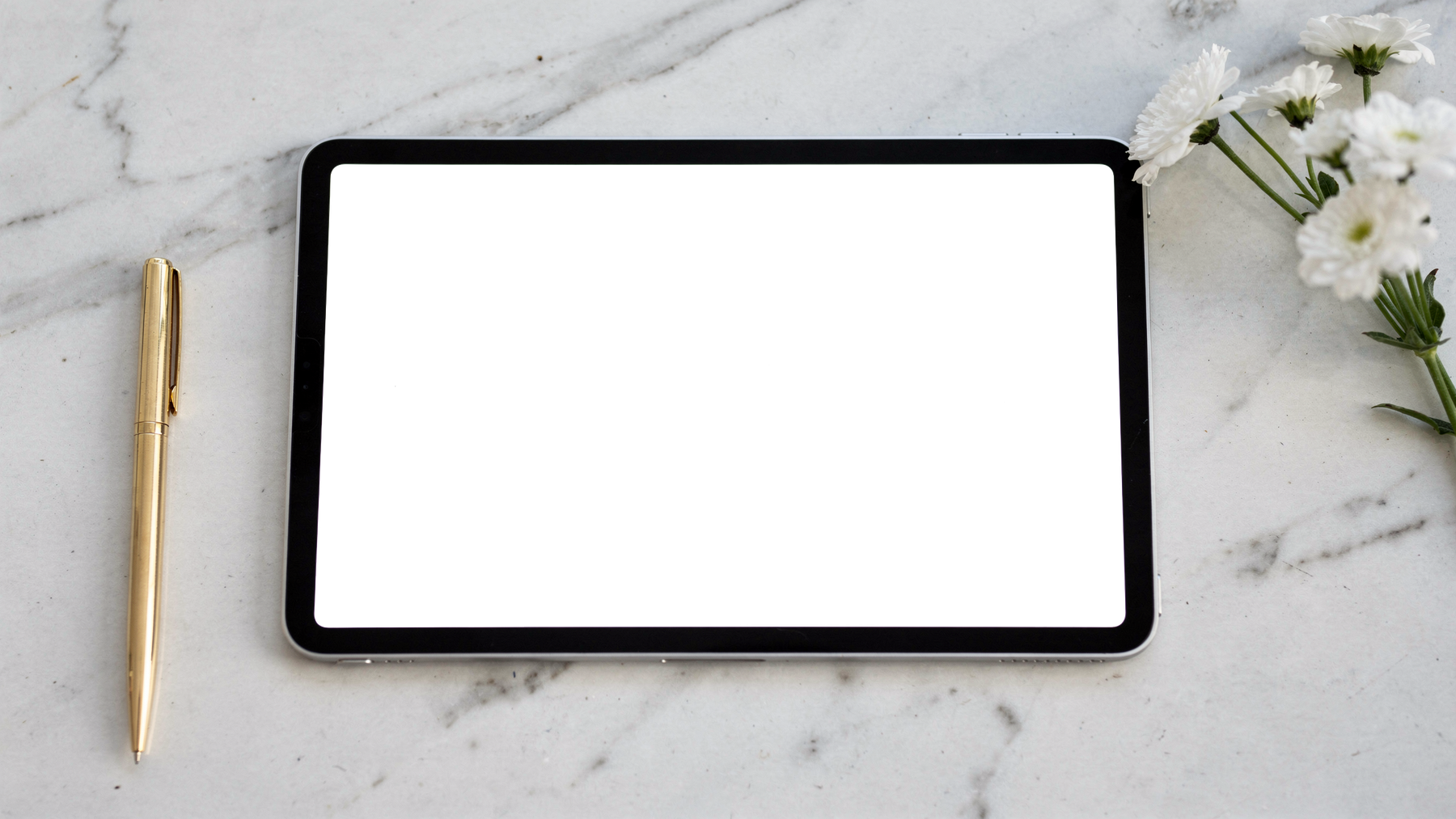 iPad Mockup | No P Marble Luxury | High-Res PNG Mockup | bulkmockup | Commercial Licence | MockupBulk