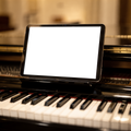 iPad Mockup | No P Piano Music | PNG Mockup Template | bulkmockup | For App & Web Designers | MockupBulk