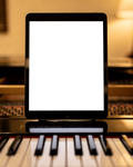 No P Piano Music iPad Mockup | Device Screen PNG | bulkmockup Template | For Portfolio & Showcase | MockupBulk