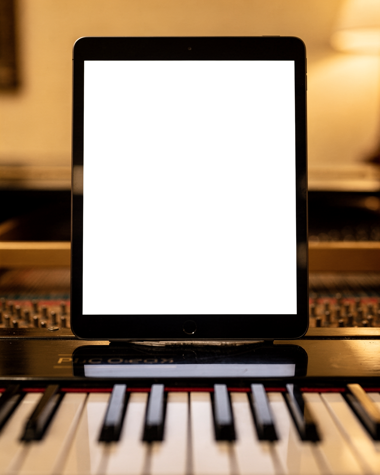 No P Piano Music iPad Mockup | Device Screen PNG | bulkmockup Template | For Portfolio & Showcase | MockupBulk