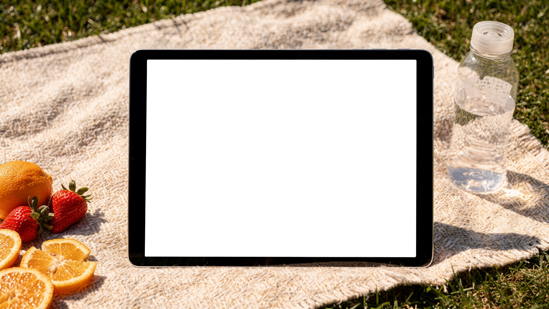 iPad, No P Picnic Blanket | bulkmockup PNG Template | Transparent Display | Commercial Use | MockupBulk
