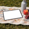 iPad, No P Picnic Blanket | PNG Screen Template | bulkmockup Instant Download | Commercial Licence | MockupBulk