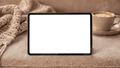 No P Sofa Casual iPad Mockup | Instant PNG Download | Transparent Screen | Commercial Use | MockupBulk