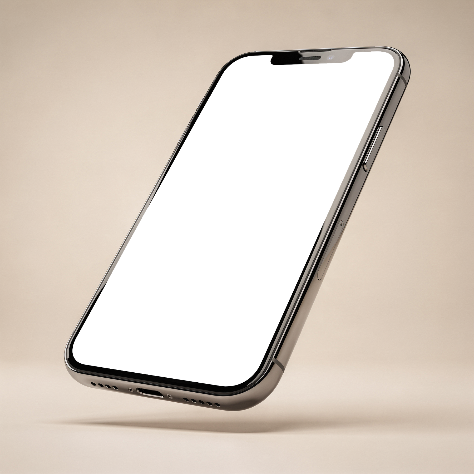 Generic Angled Gradient Bg iPhone Mockup | PNG Screen Template | bulkmockup Instant Download | Commercial Licence | MockupBulk