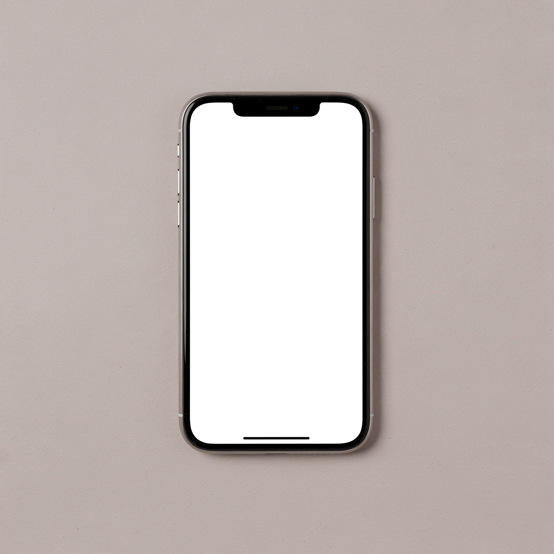 Generic Flat Grey Bg iPhone Mockup | Transparent Screen PNG Download | Commercial Licence | bulkmockup