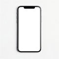 iPhone Mockup — Generic Flat Landscape — High-Resolution Transparent PNG | bulkmockup | Commercial Use | MockupBulk