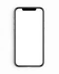 iPhone, Generic Flat Landscape | High-Resolution Transparent PNG | bulkmockup | Commercial Use | MockupBulk