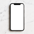 iPhone, Generic Flat Marble Bg | bulkmockup Transparent Mockup | PNG Download | Commercial Use | MockupBulk