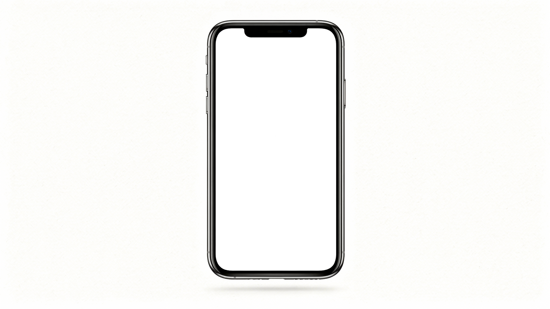 iPhone Mockup — Generic Floating White Bg — Device Mockup PNG | bulkmockup | Commercial Licence Included | MockupBulk