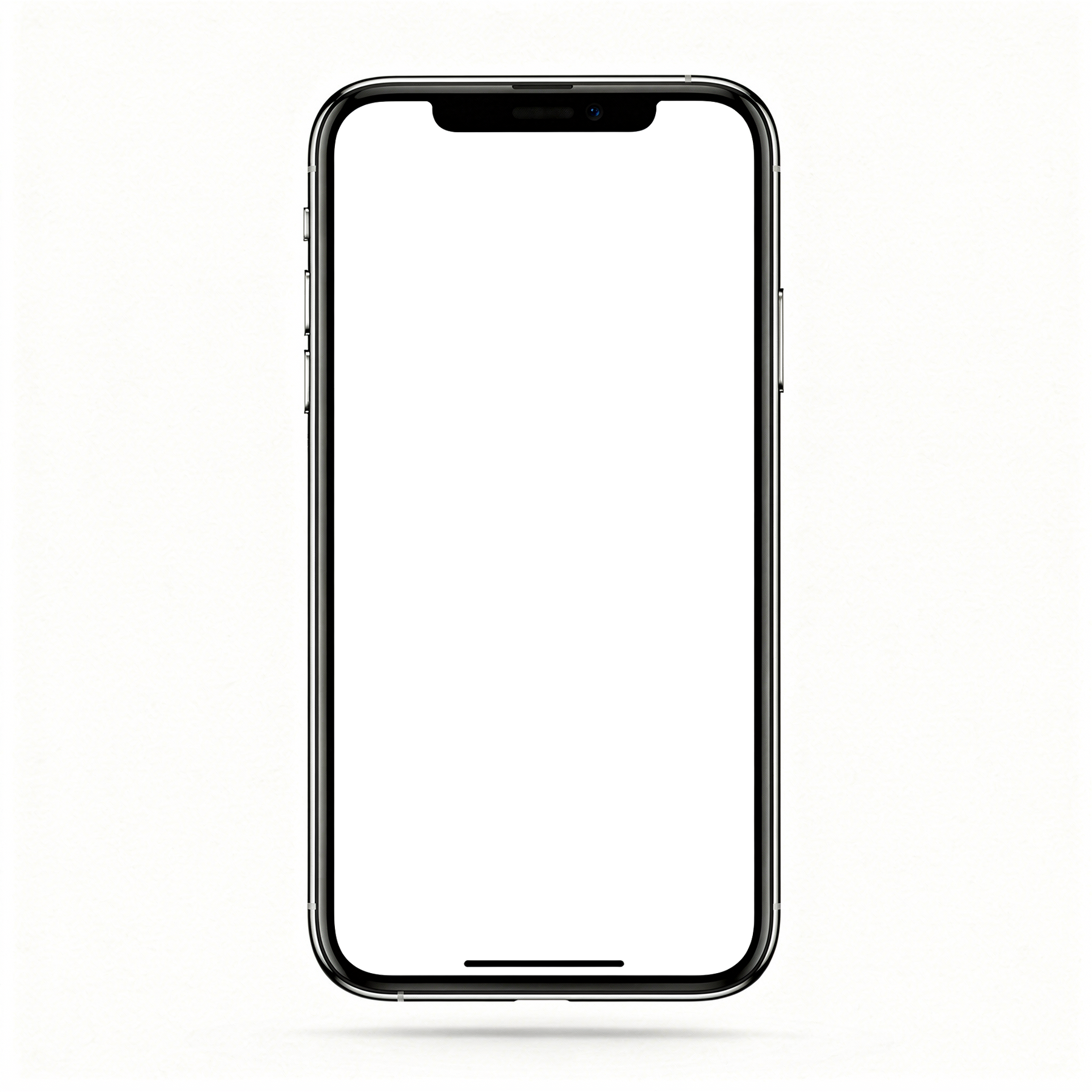 iPhone, Generic Floating White Bg | Device Screen PNG | bulkmockup Template | For Portfolio & Showcase | MockupBulk