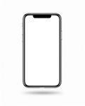 Generic Levitating Shadow iPhone Mockup | Device Screen PNG | bulkmockup Template | For Portfolio & Showcase | MockupBulk