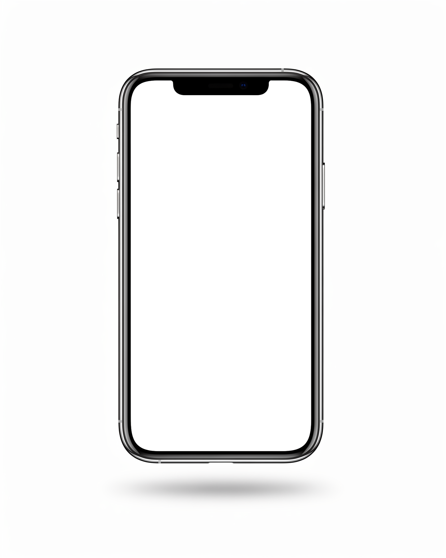 Generic Levitating Shadow iPhone Mockup | Device Screen PNG | bulkmockup Template | For Portfolio & Showcase | MockupBulk