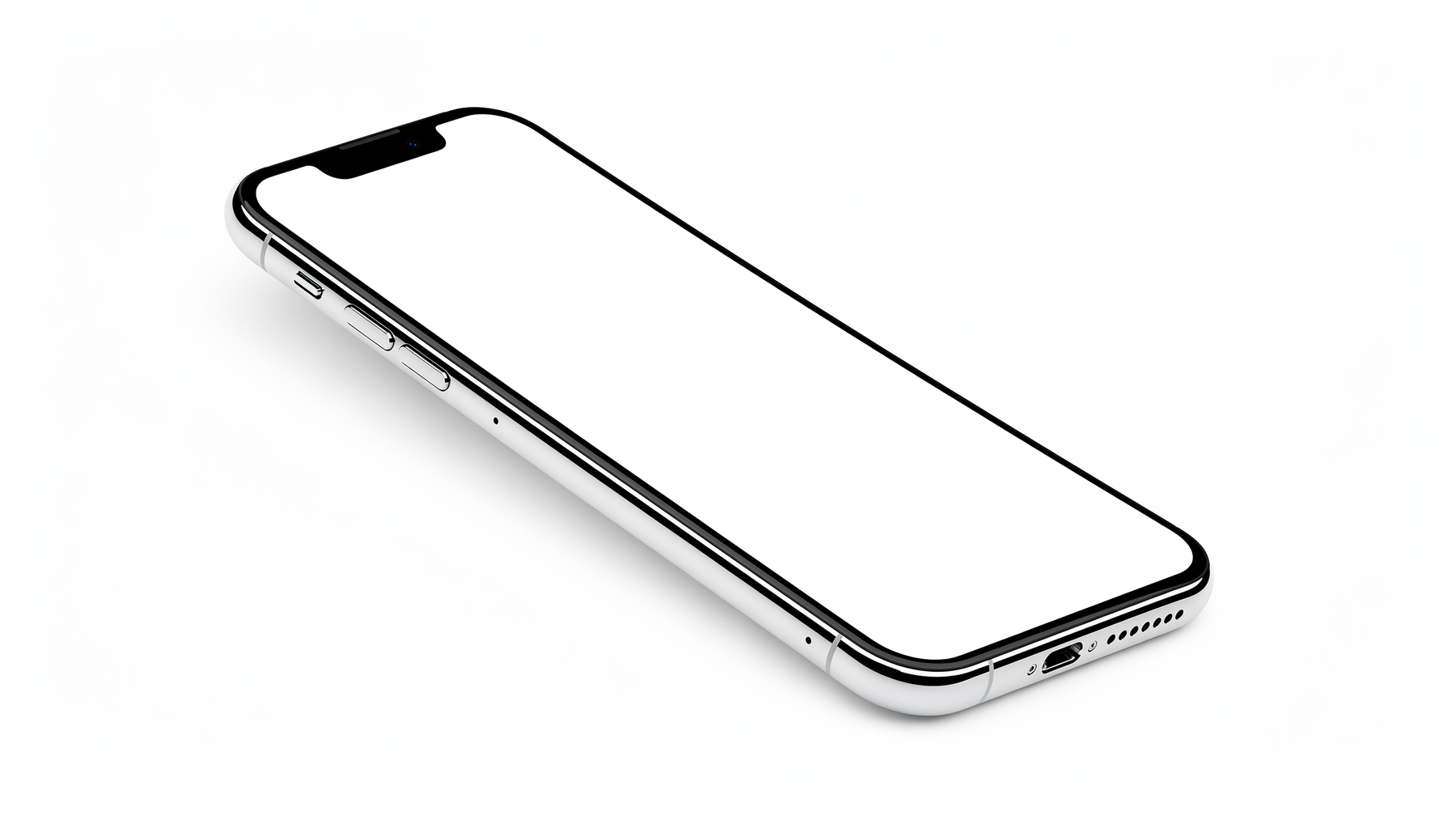 iPhone Mockup — Generic Perspective Three Quarter — High-Res PNG Mockup | bulkmockup | Commercial Licence | MockupBulk