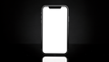 iPhone Mockup — Generic Reflection Glossy Black — High-Resolution Transparent PNG | bulkmockup | Commercial Use | MockupBulk