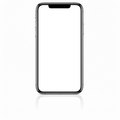 iPhone Mockup — Generic Reflection Glossy White — Device Mockup PNG | bulkmockup | Commercial Licence Included | MockupBulk