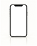 iPhone Mockup — Generic Reflection Glossy White — bulkmockup Transparent Mockup | PNG Download | Commercial Use | MockupBulk