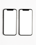 iPhone, Generic Stacked Two | Transparent Screen PNG Download | Commercial Licence | bulkmockup